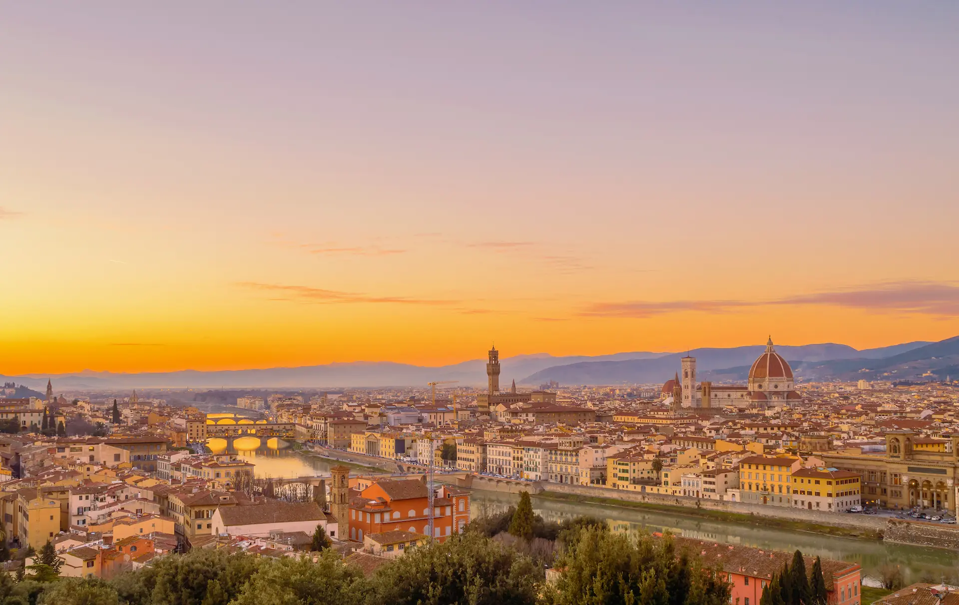 Image of Florence sunset
